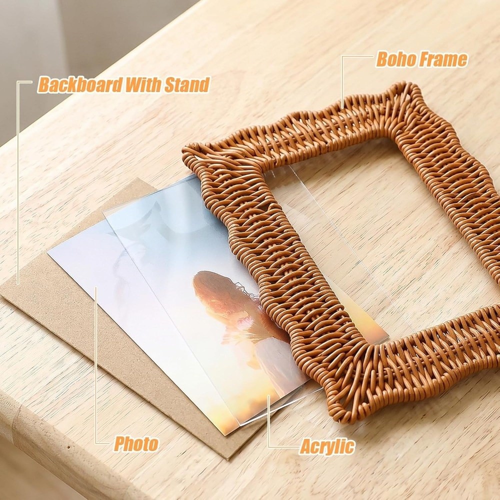 Bamboo Photo Frame - Ramki na zdjęcia w stylu boho