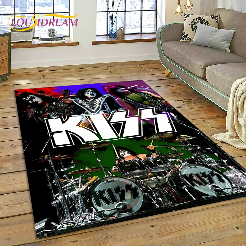 Home Decor Online Free - Dywanik 3D Kiss Rock Heavy Metal