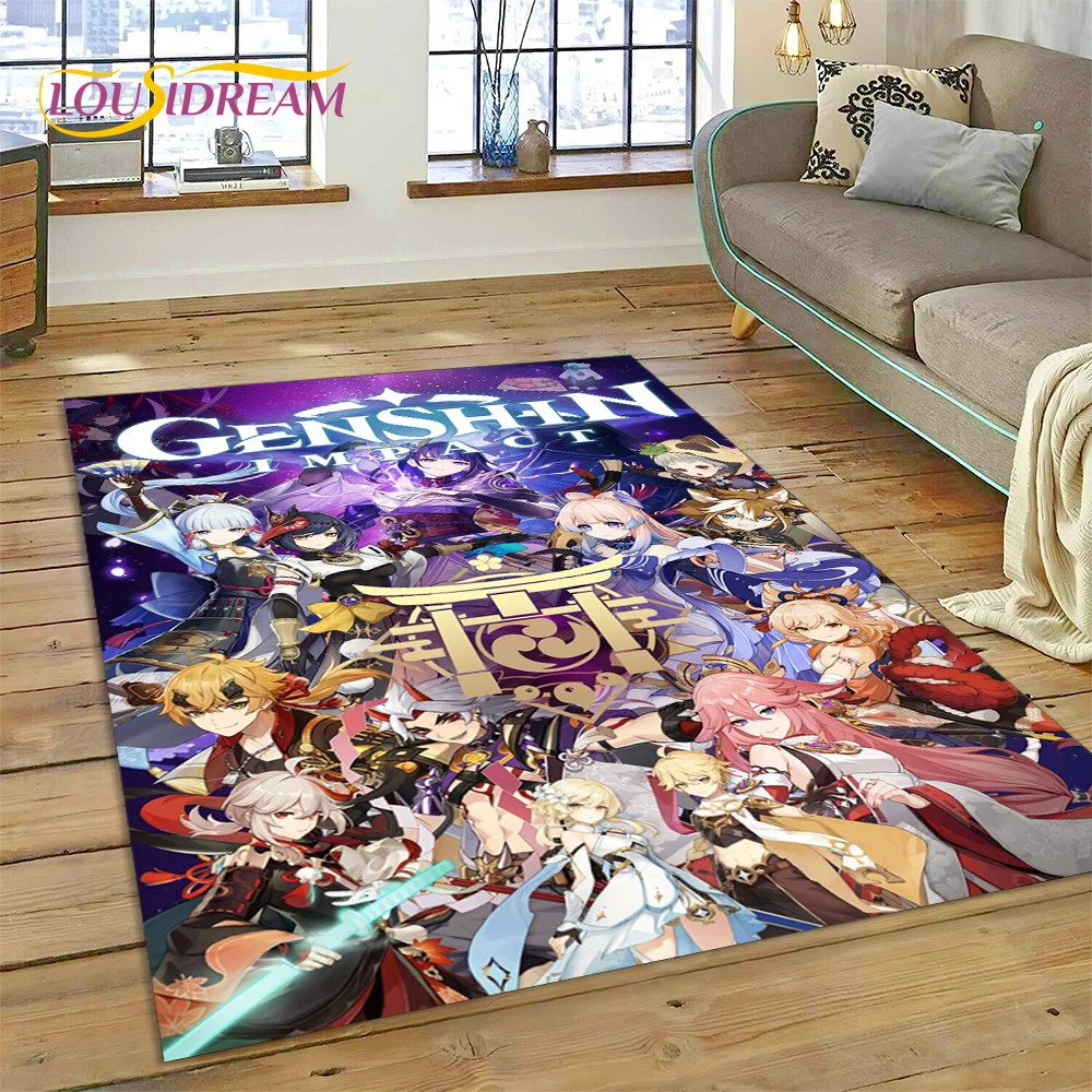 Home Decor Game Online - Najnowszy dywan 3D z motywem Genshin