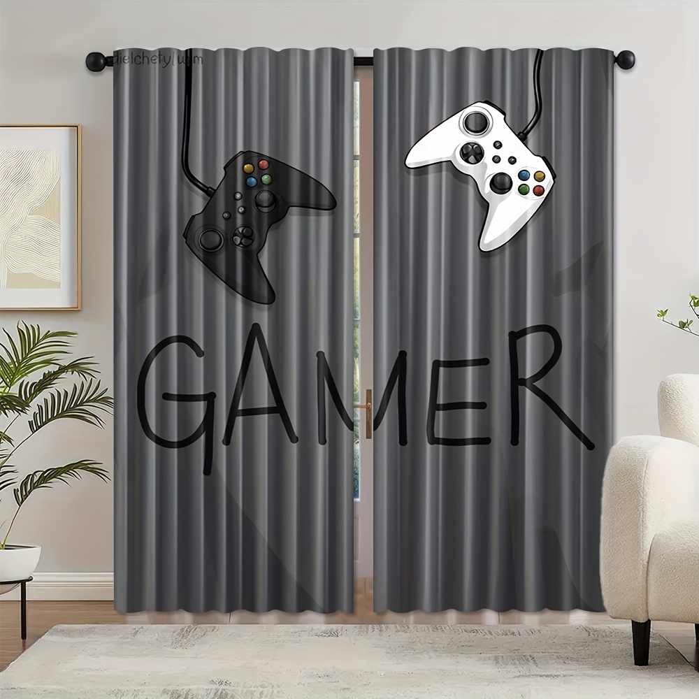 Home Decor Youtube Videos - Zasłony dla graczy z motywem kontrolera,
