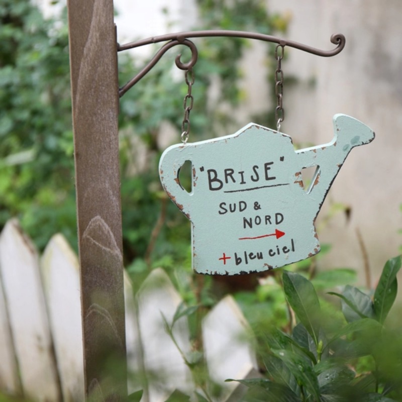 Wooden Letter Sign - Rustykalna tabliczka do ogrodu - metalowa/drewniana