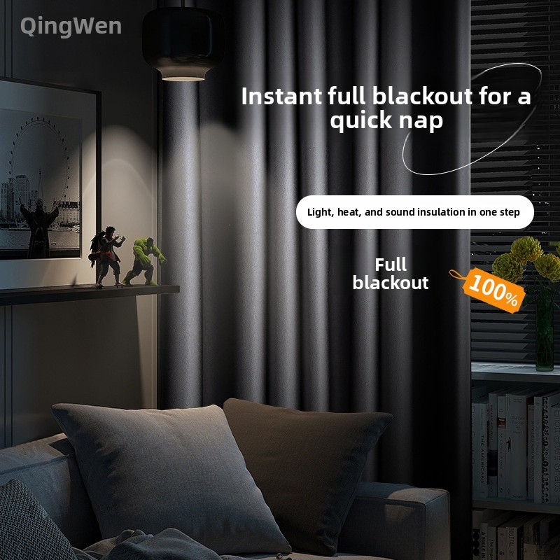 Blackout Curtains - Grube, całkowicie zaciemniające zasłony zaciemniające, dźwiękoszczelne,