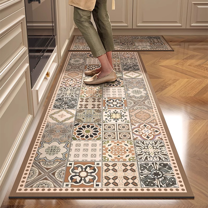 Home Decor Online Free - Mata kuchenna podłogowa PVC skórzana mata