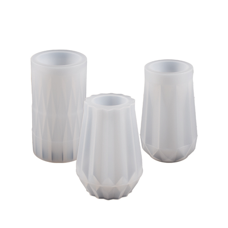 Home Decor Vase With Flowers - Okrągły diamentowy wazon silikonowa forma DIY
