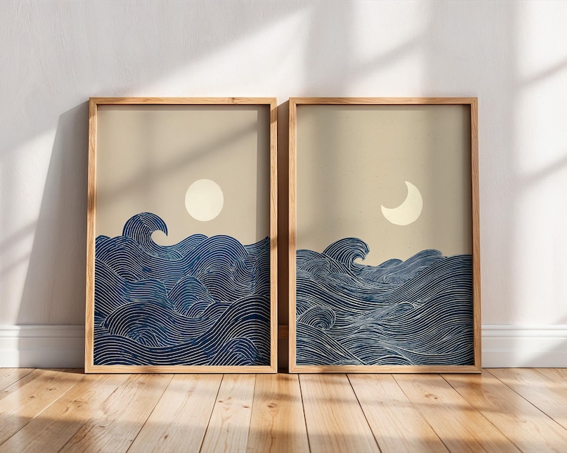 Home Decor Minimalist Style - 2 szt. Minimalistyczne obrazy na płótnie
