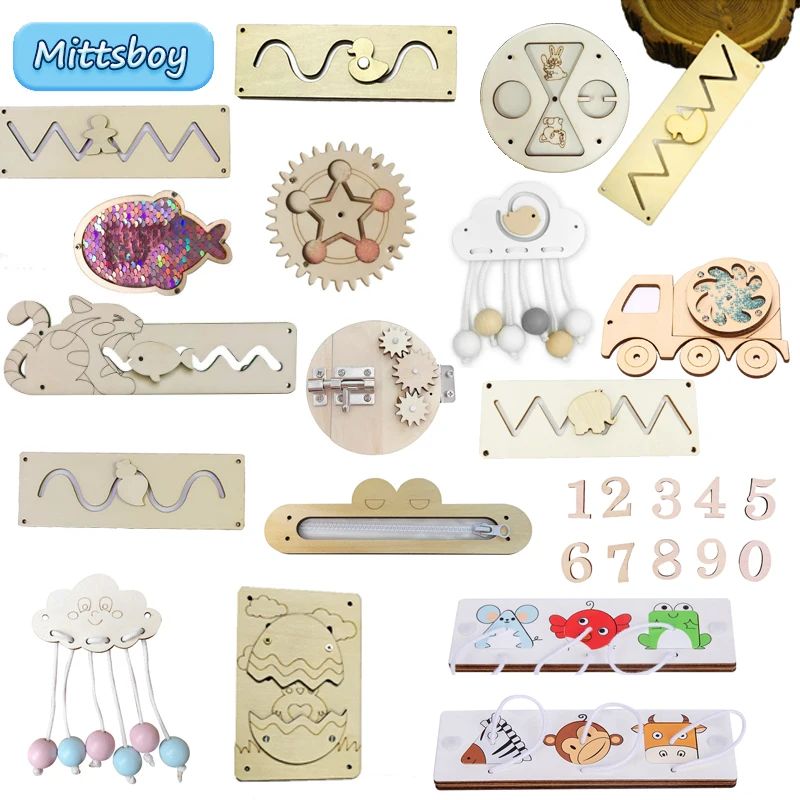 Wooden Letter Sign - Tablica Manipulacyjna DIY Montessori Zabawki Edukacyjne