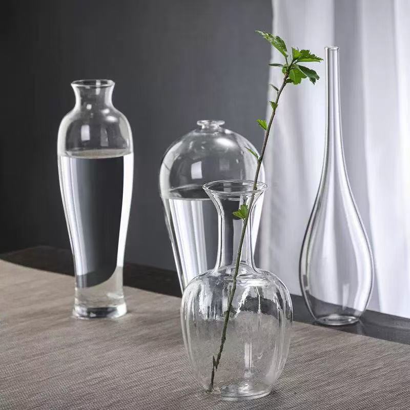 Home Decor Center - Współczesne szklane wazony na pąki Zen
