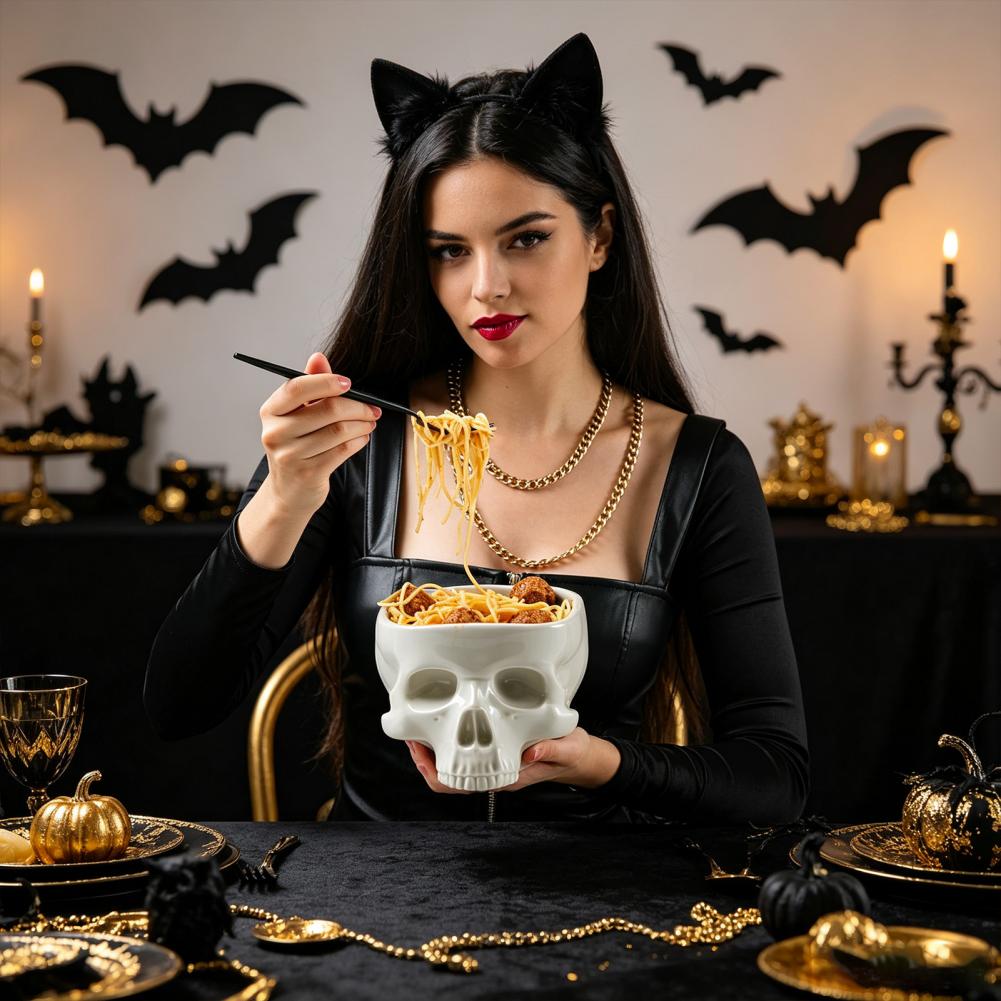 Ceramic Trinket Dish - Dekoracja stołu na Halloween, miseczka na