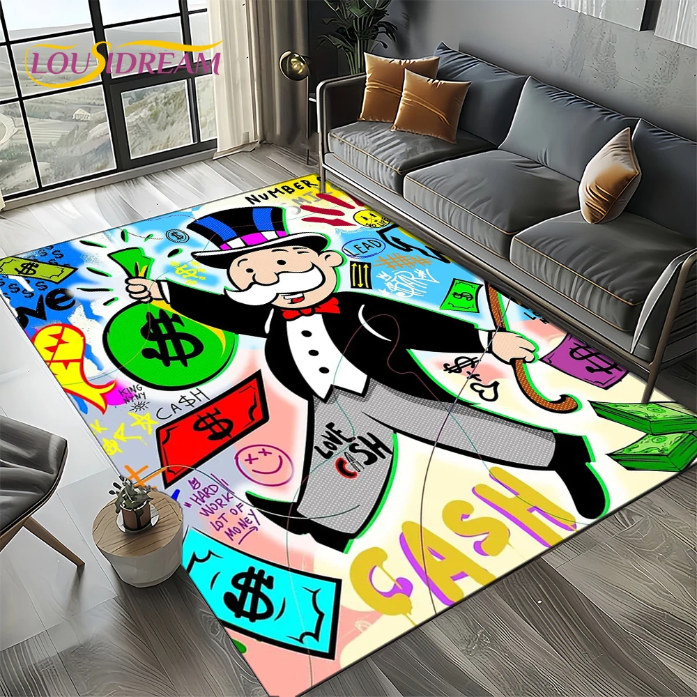 Home Decor Online Free - Dywan 3D z motywem Monopoly, bogaczy