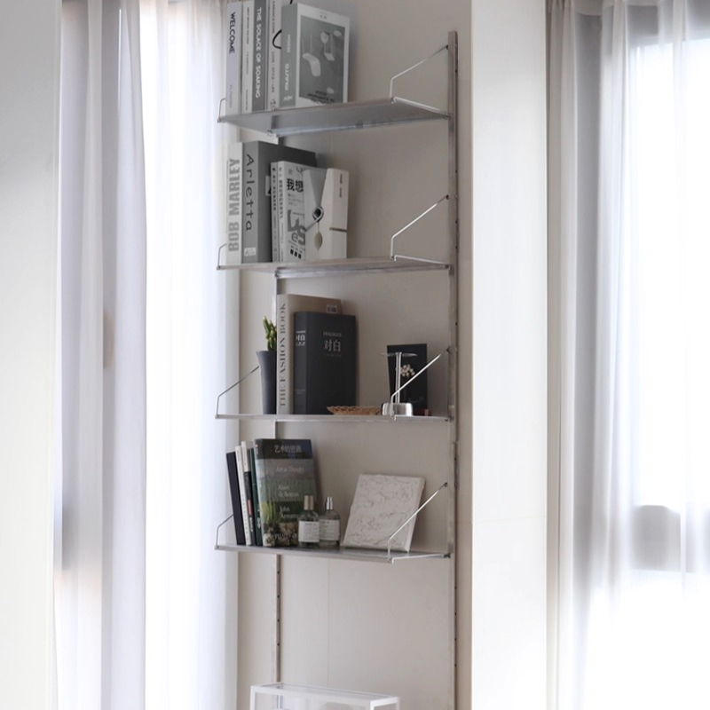 Home Decor Minimalist Style - ‌ Półka ścienna ze stali nierdzewnej