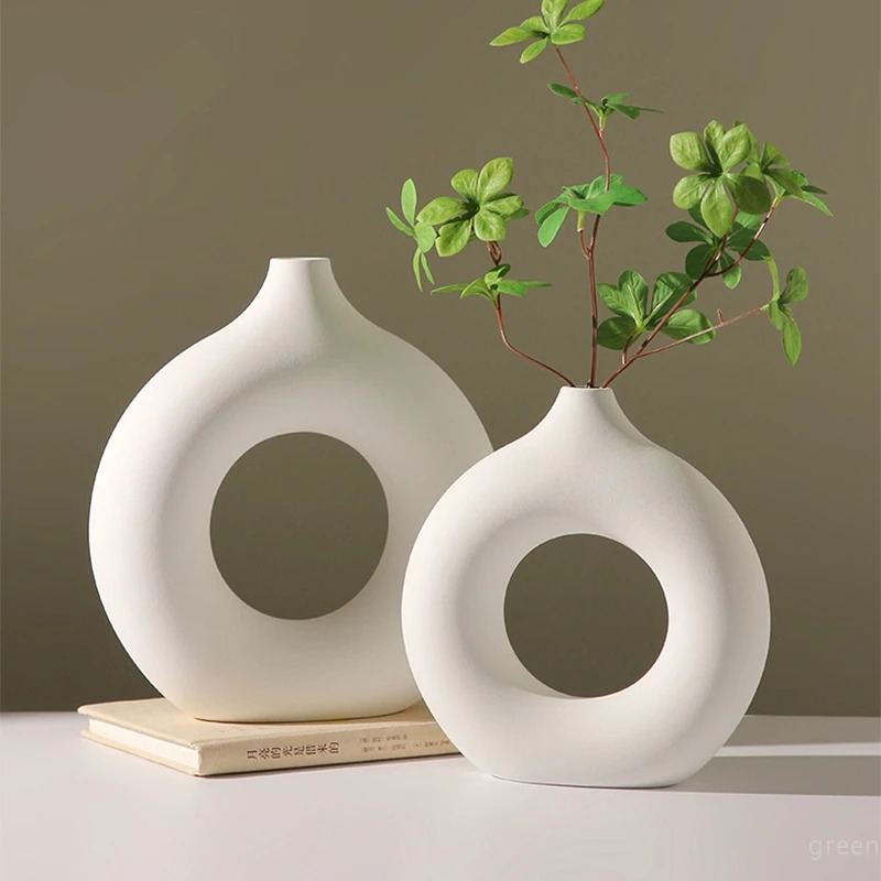 Home Decor Minimalist Style - Kreatywny wazon w kształcie pączka, plastikowy