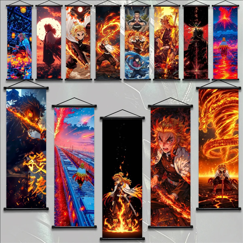 Home Decor Painting - Demon Slayer Kyojuro Rengoku HD Druk