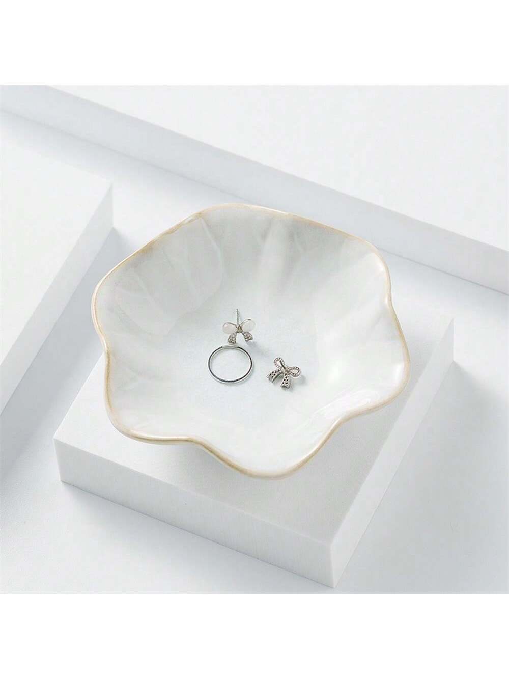 Ceramic Trinket Dish - 1 szt. ceramiczna tacka na biżuterię