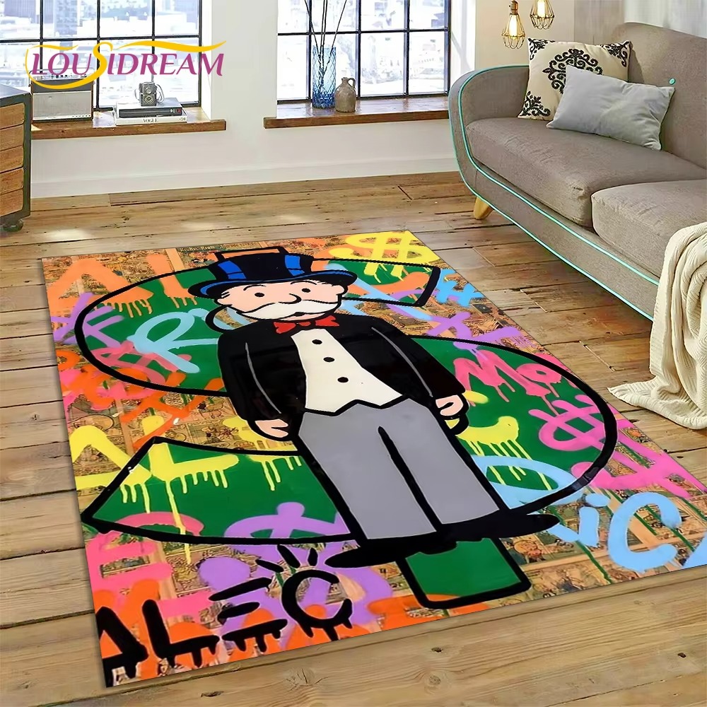 Home Decor Game Online - Dywanik z motywem gry w Monopoly,