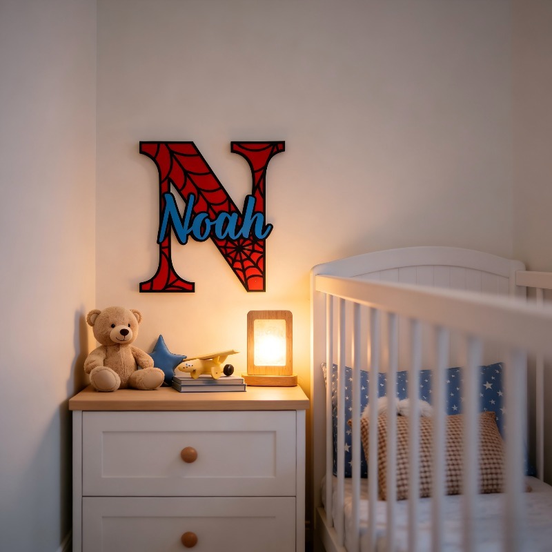 Wooden Letter Sign - Spersonalizowana tabliczka z imieniem w kształcie