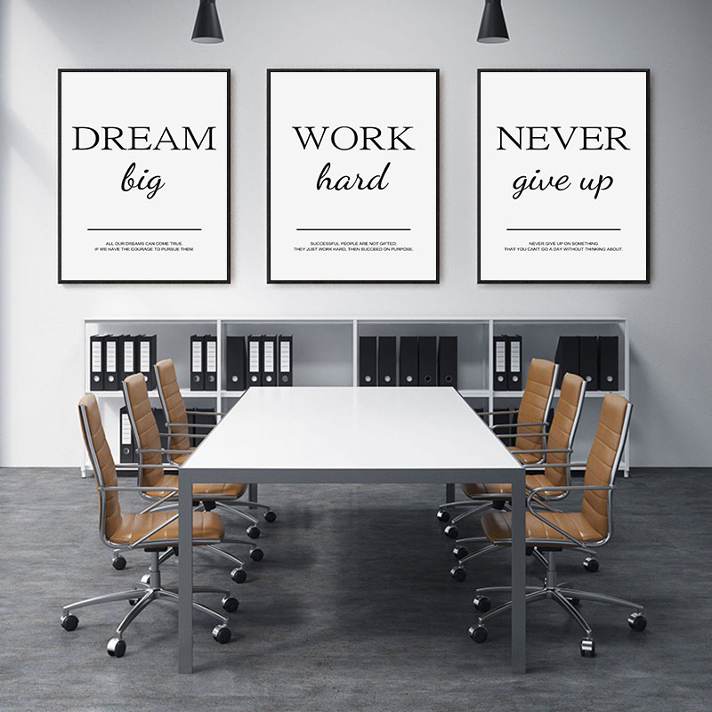 Home Decor Quotes On Wall - 3 sztuki – Nowoczesny salon, prosty