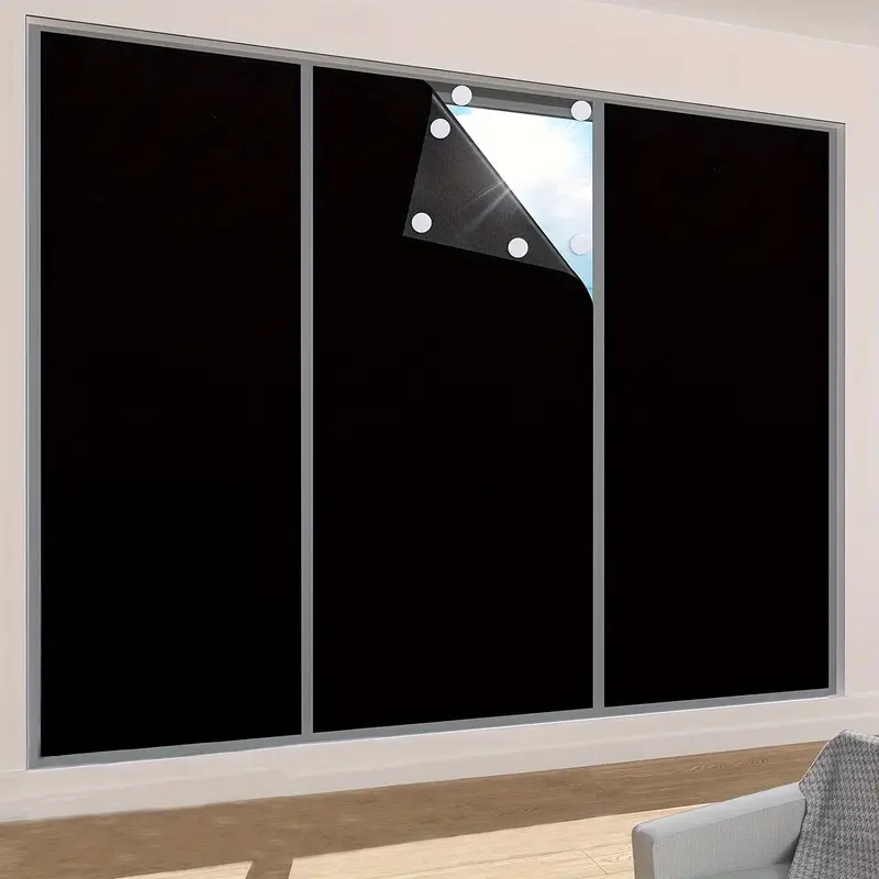Blackout Curtains - Zasłona zaciemniająca DIY, przenośna, podróżna, zdejmowalna,