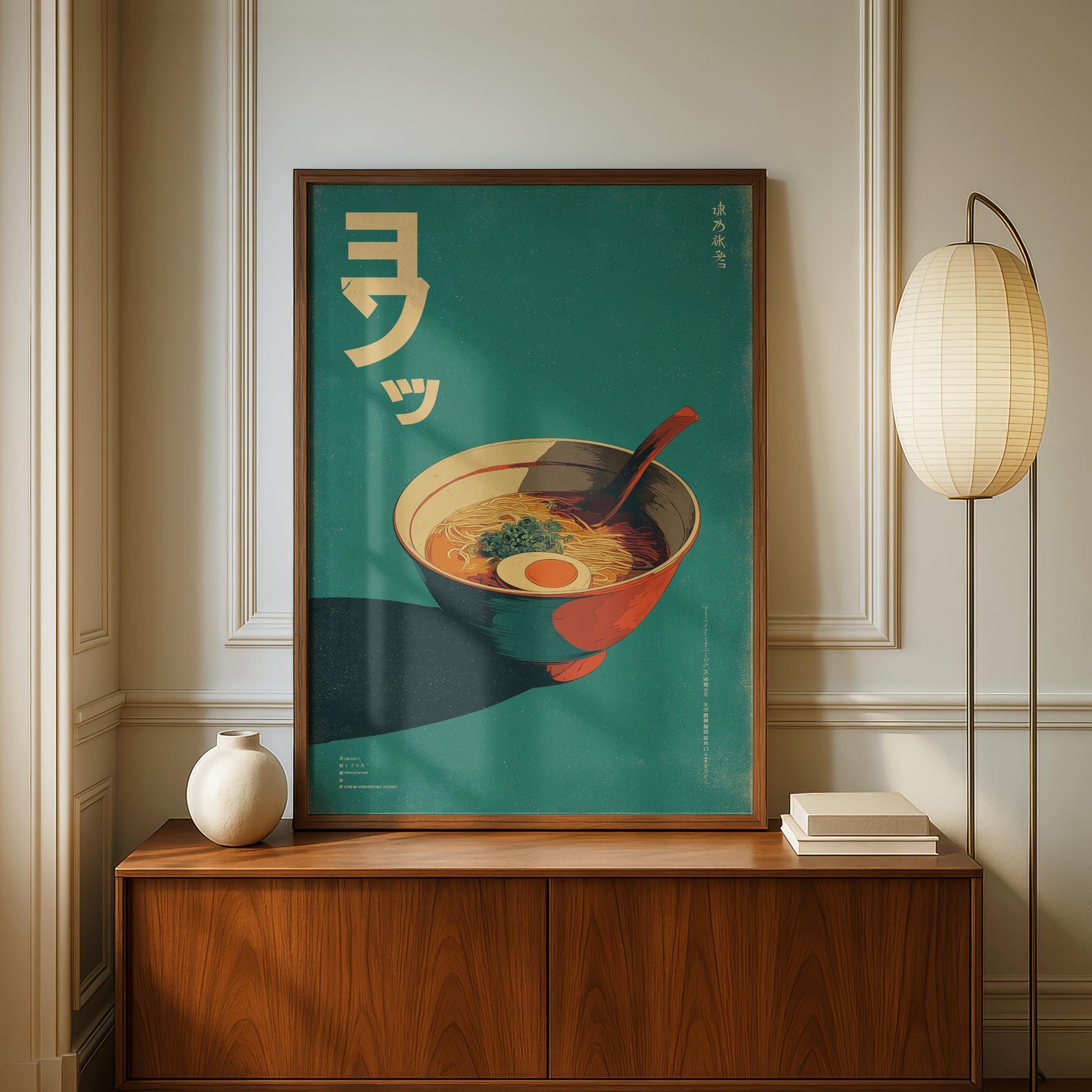 Home Decor Minimalist Style - Retro Japoński Ramen Obraz na Płótnie