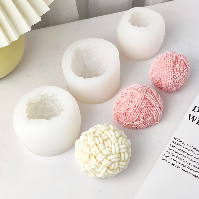 Yarn Home Decor - Różne style Wełniana kulka Silikonowa forma