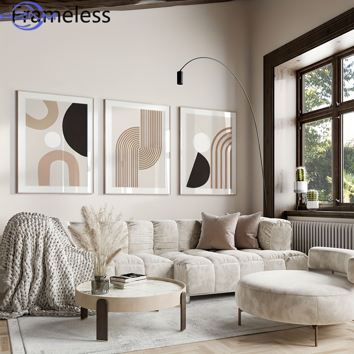 Home Decor Minimal - 3 szt. Nowoczesne minimalistyczne abstrakcyjne obrazy