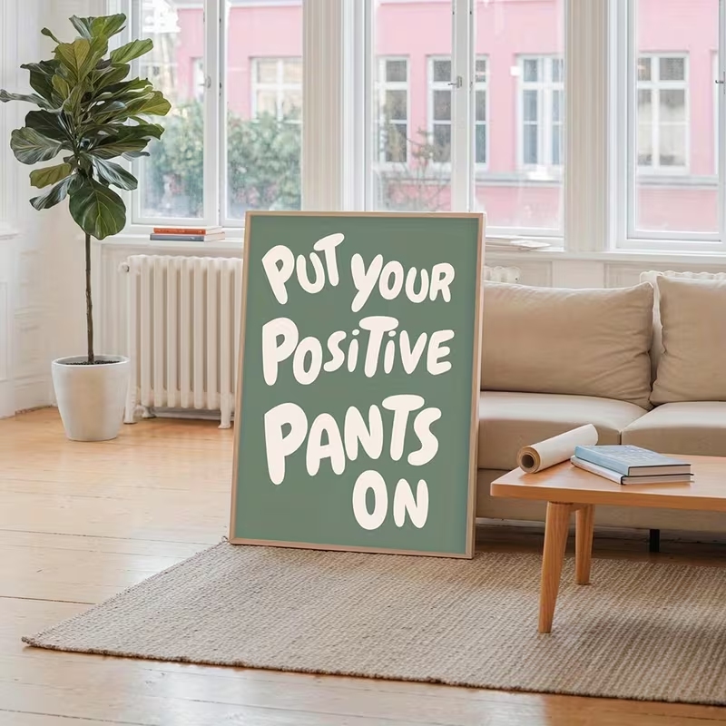 Nowoczesny Zielony Obraz na Pł – Home Decor Quotes On Wall recenzja i cena