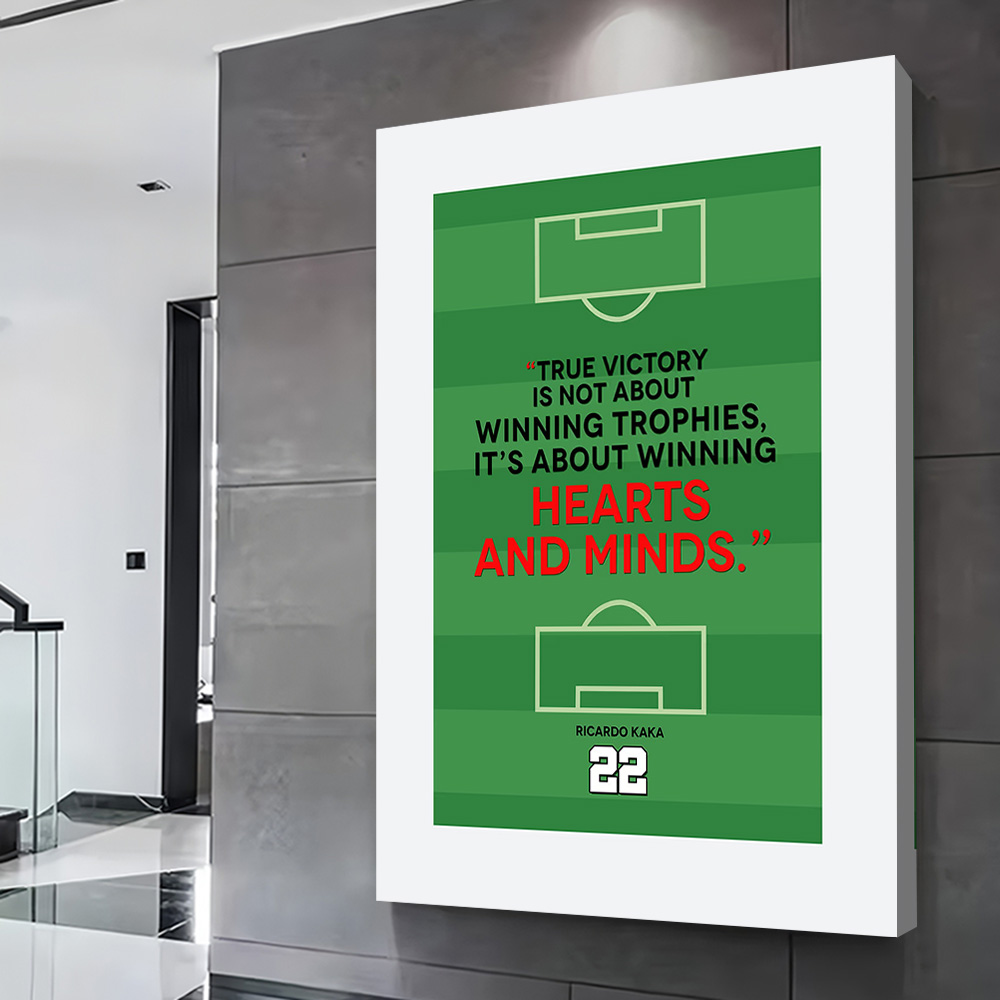 Cytat Ricardo Kakai na boisku  – Home Decor Quotes On Wall recenzja i cena