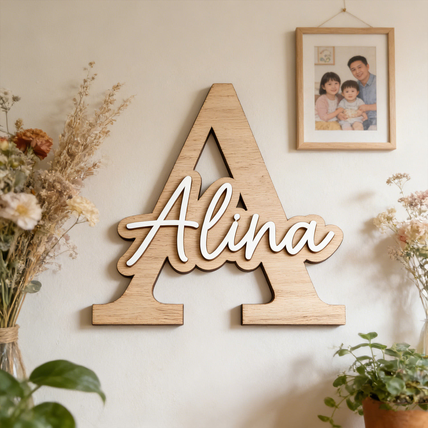 1 szt. Personalizowana drewnia – Wooden Letter Sign recenzja i cena