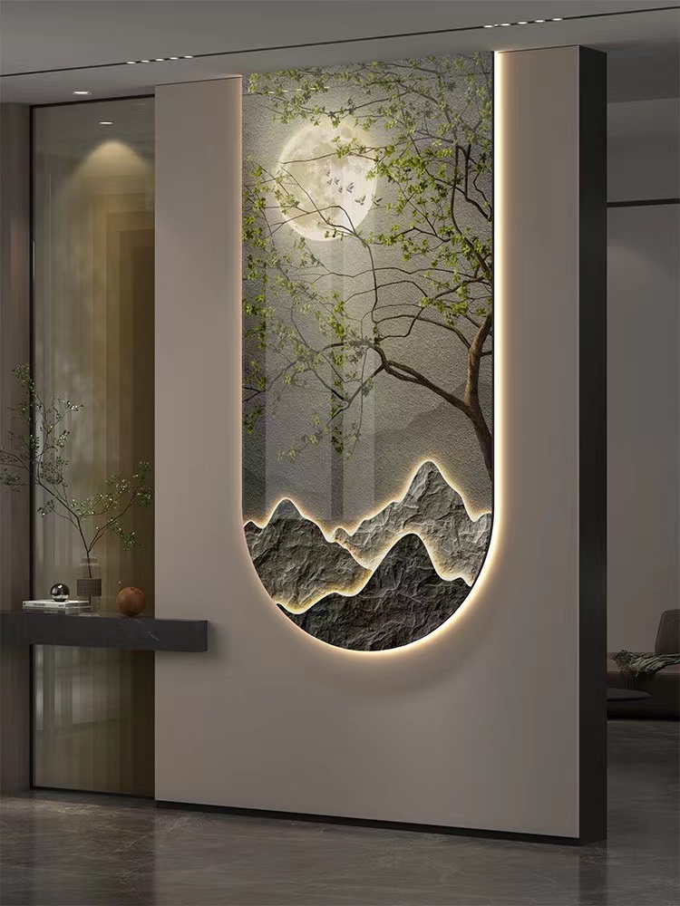 Wejście korytarza, ściana w tl – Hanging Moon Lamp recenzja i cena