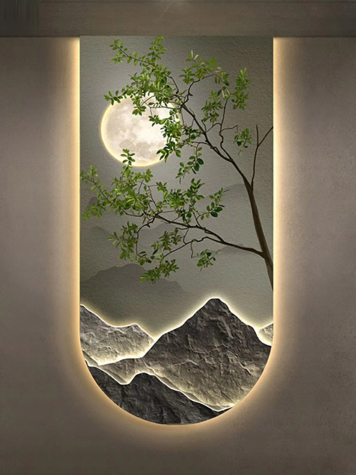 Wejście korytarza, ściana w tl – Hanging Moon Lamp recenzja i cena
