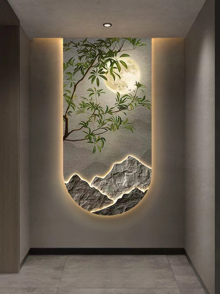 Wejście korytarza, ściana w tl – Hanging Moon Lamp recenzja i cena