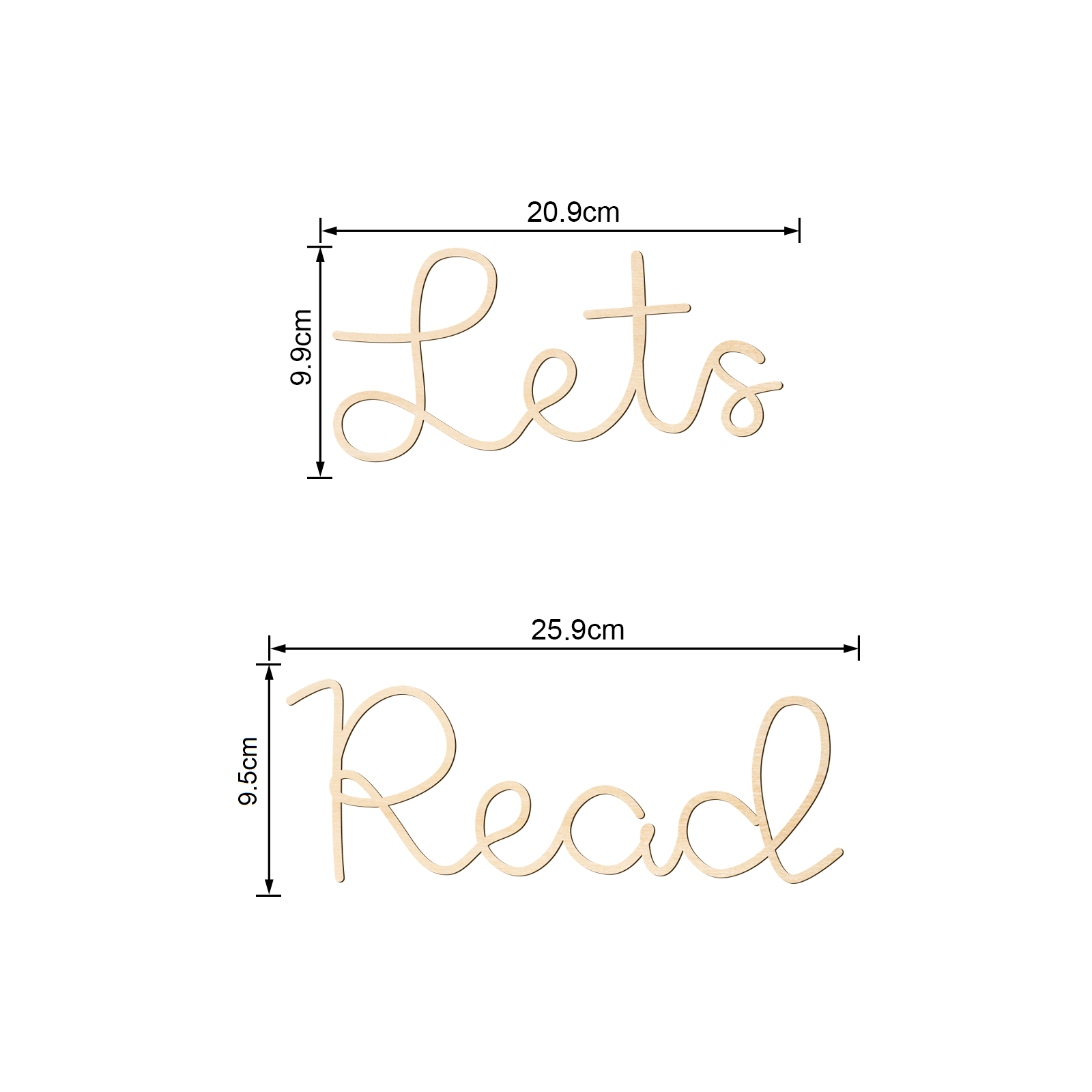 Drewniana tabliczka ścienna -  – Wooden Letter Sign recenzja i cena