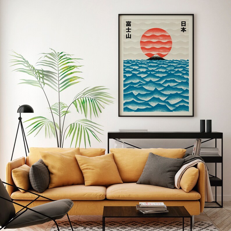 Japońskie współczesne dzieła s – Watercolor Poster Print recenzja i cena