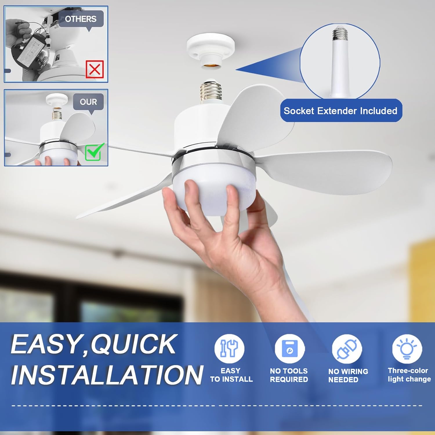 Wentylator z gniazdem na żarów – Home Decor Lighting recenzja i cena