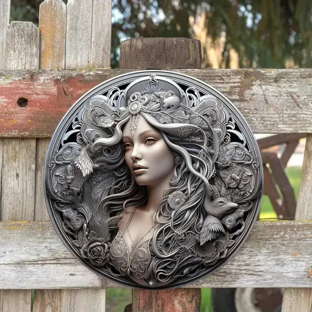 Okrągła metalowa naklejka alum – Home Decor Shop recenzja i cena