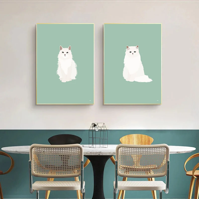 Urocze plakaty z kotami siamez – Home Decor Minimal recenzja i cena