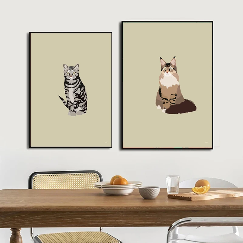 Urocze plakaty z kotami siamez – Home Decor Minimal recenzja i cena
