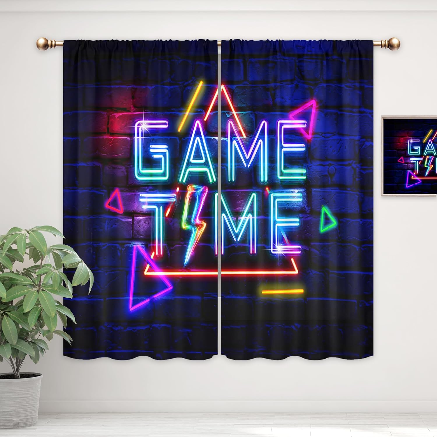 Neonowe zasłony gamingowe dla  – Home Decor Youtube Videos recenzja i cena