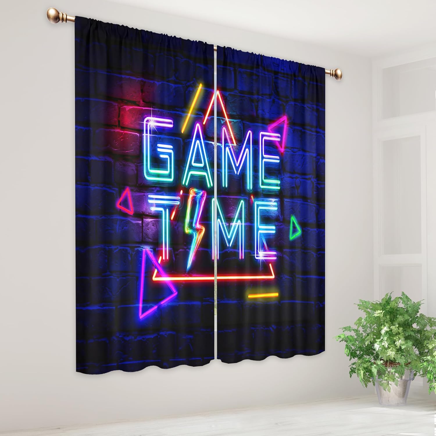 Neonowe zasłony gamingowe dla  – Home Decor Youtube Videos recenzja i cena