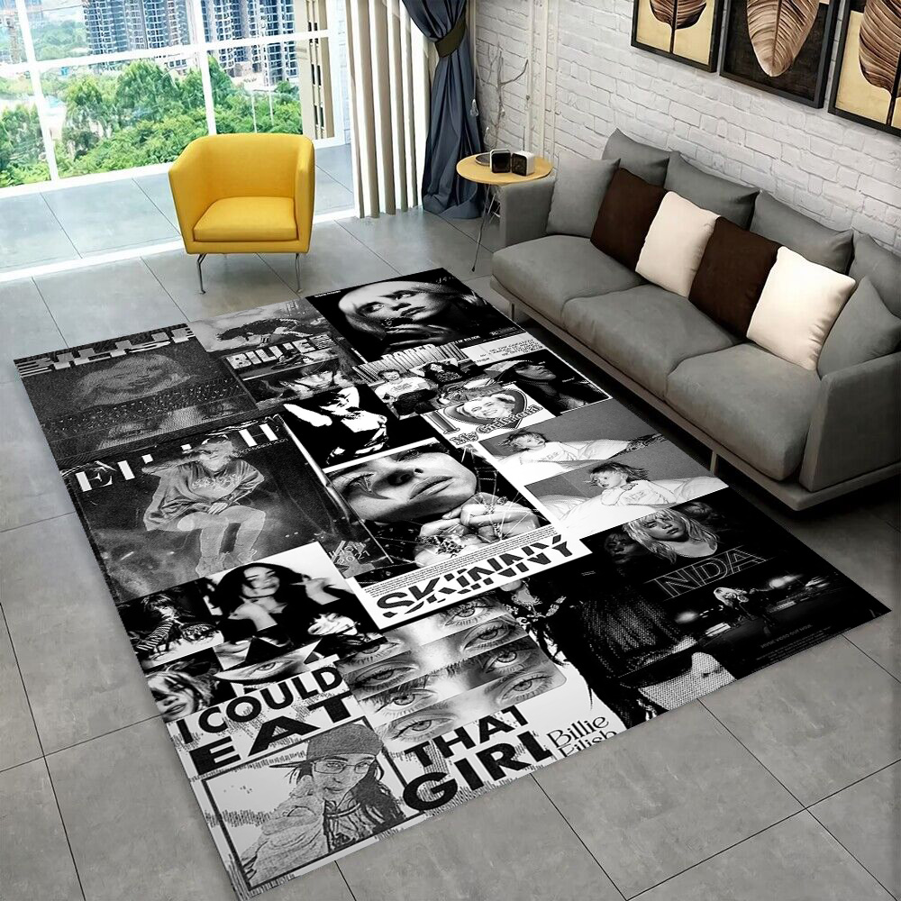 Dywan z motywem Billie Eilish, – Home Decor Online Free recenzja i cena