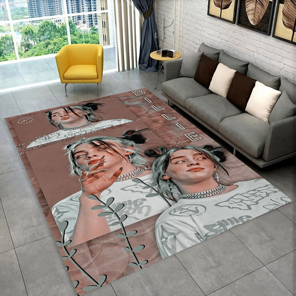 Dywan z motywem Billie Eilish, – Home Decor Online Free recenzja i cena