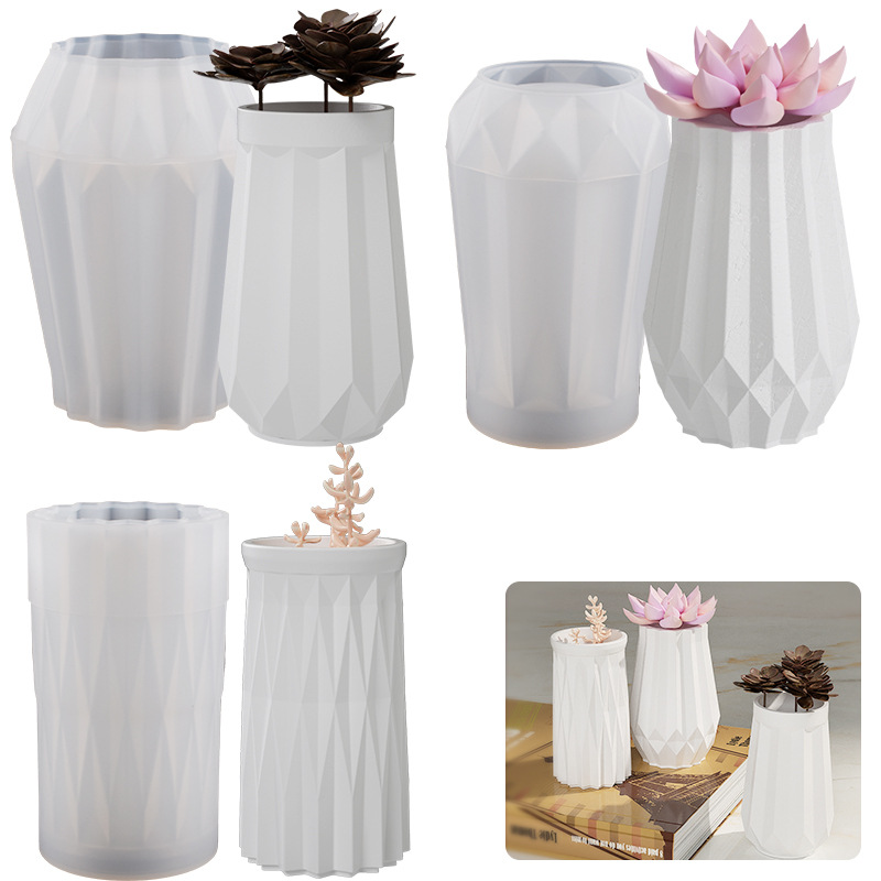 Okrągły diamentowy wazon silik – Home Decor Vase With Flowers recenzja i cena