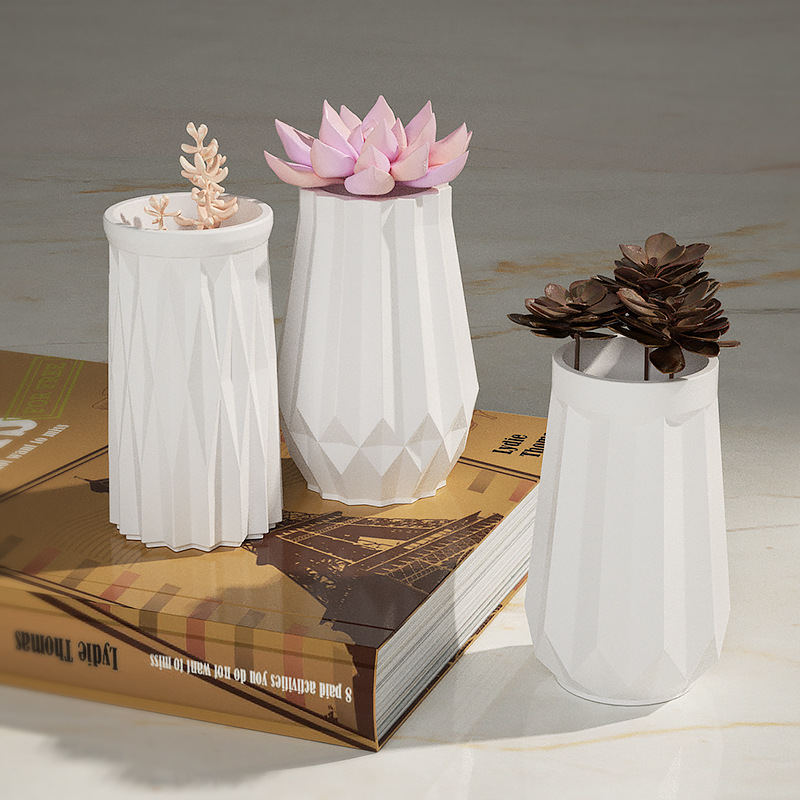 Okrągły diamentowy wazon silik – Home Decor Vase With Flowers recenzja i cena