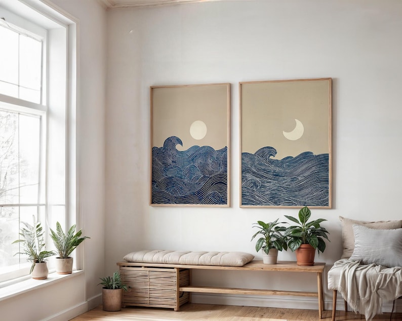 2 szt. Minimalistyczne obrazy  – Home Decor Minimalist Style recenzja i cena
