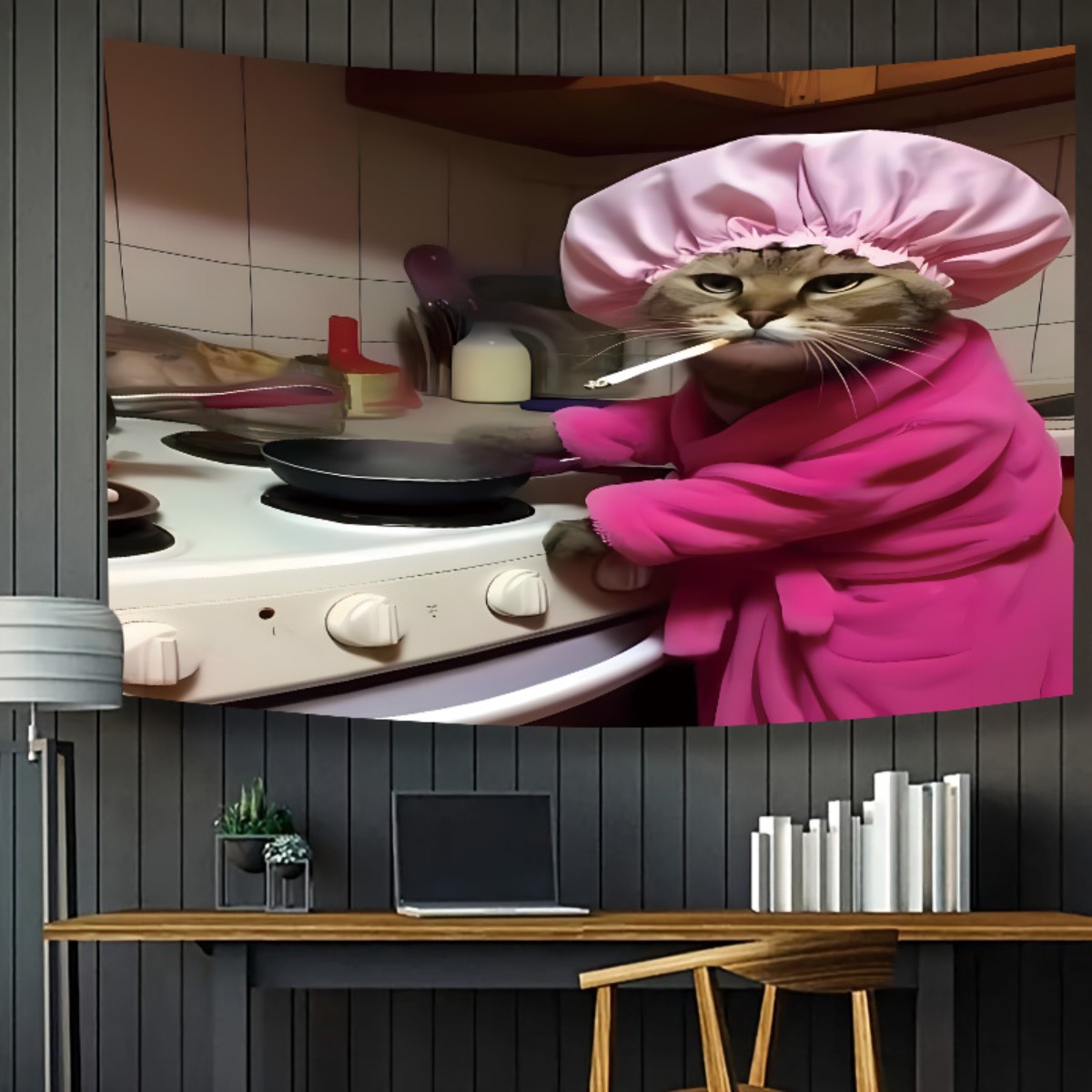 Gobelin Ścienny Kot Szef Kuchn – Home Decor Minimalist Style recenzja i cena