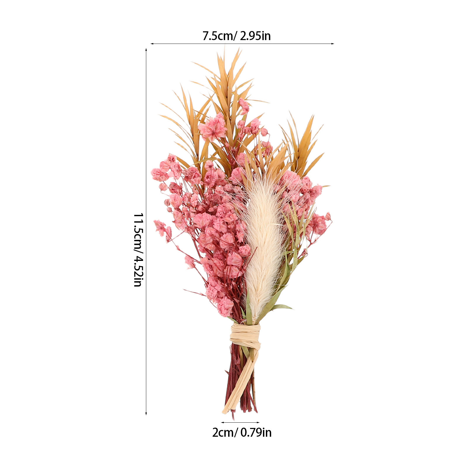 3 szt. Mini Suszone Kwiaty Buk – Home Decor Vase With Flowers recenzja i cena