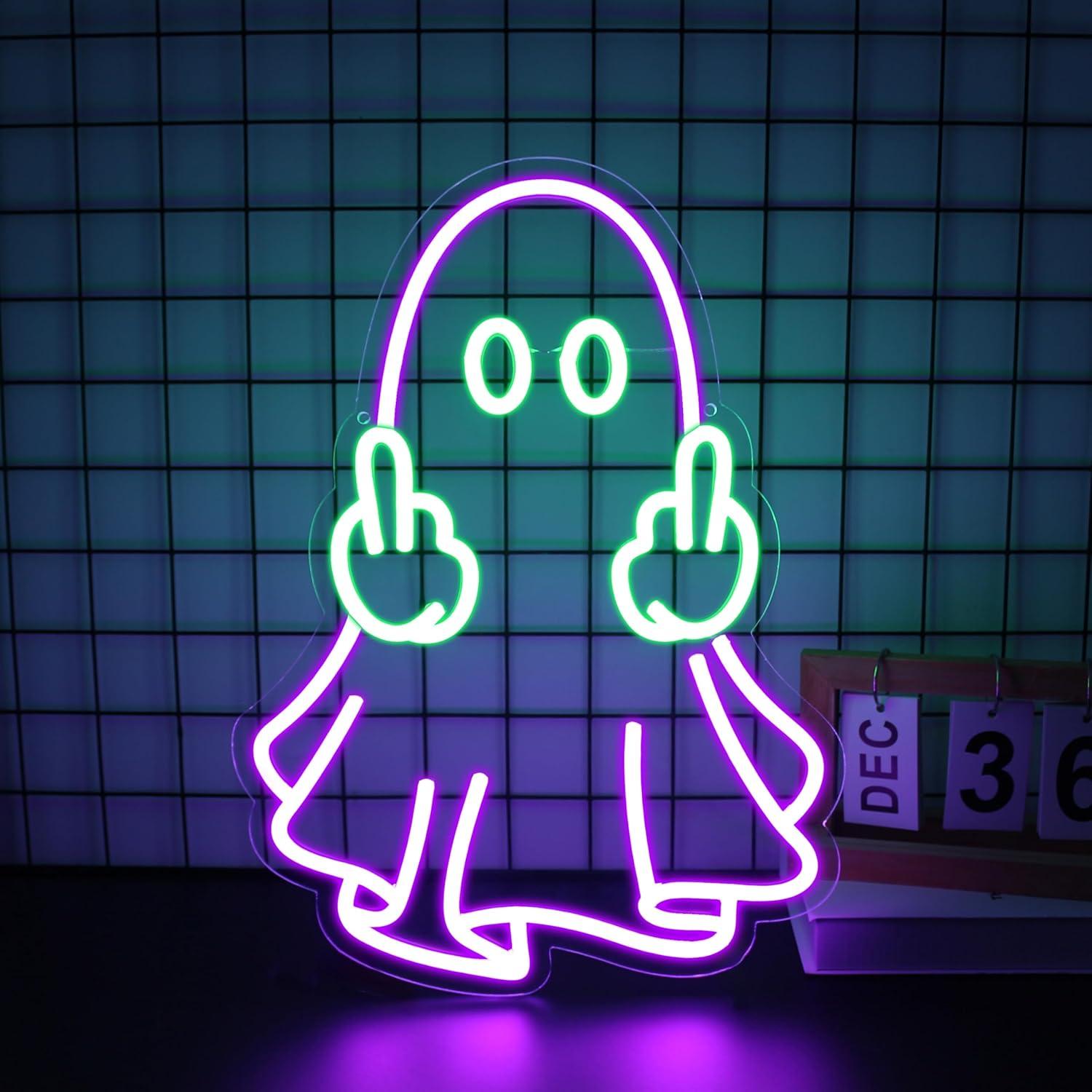 Neonowy znak duch, zasilany pr – Home Decor Shop recenzja i cena