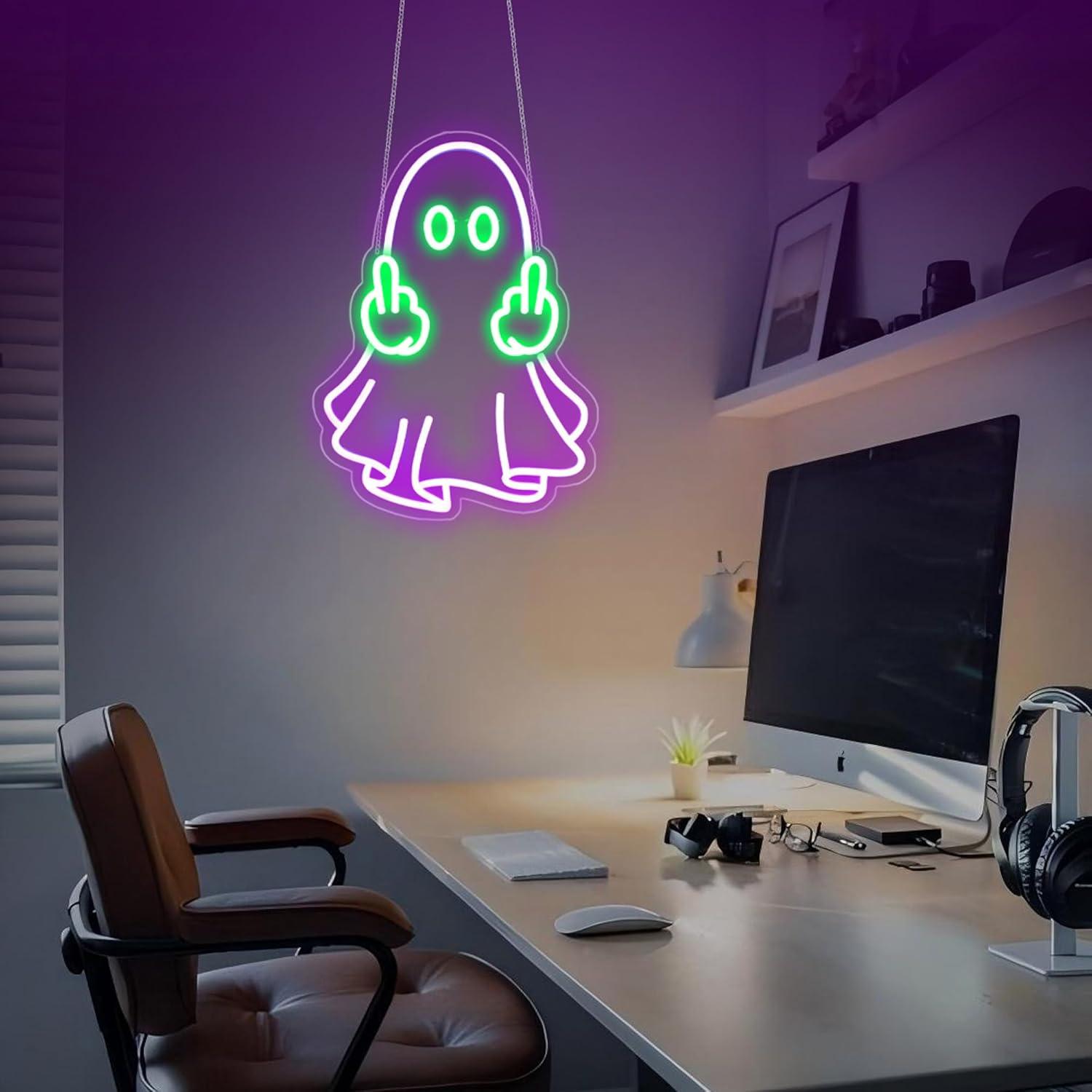 Neonowy znak duch, zasilany pr – Home Decor Shop recenzja i cena