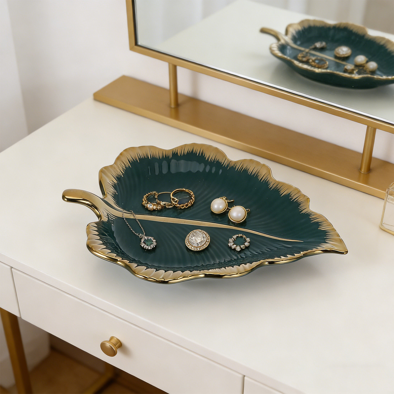 Zielona ceramiczna taca na biż – Ceramic Trinket Dish recenzja i cena