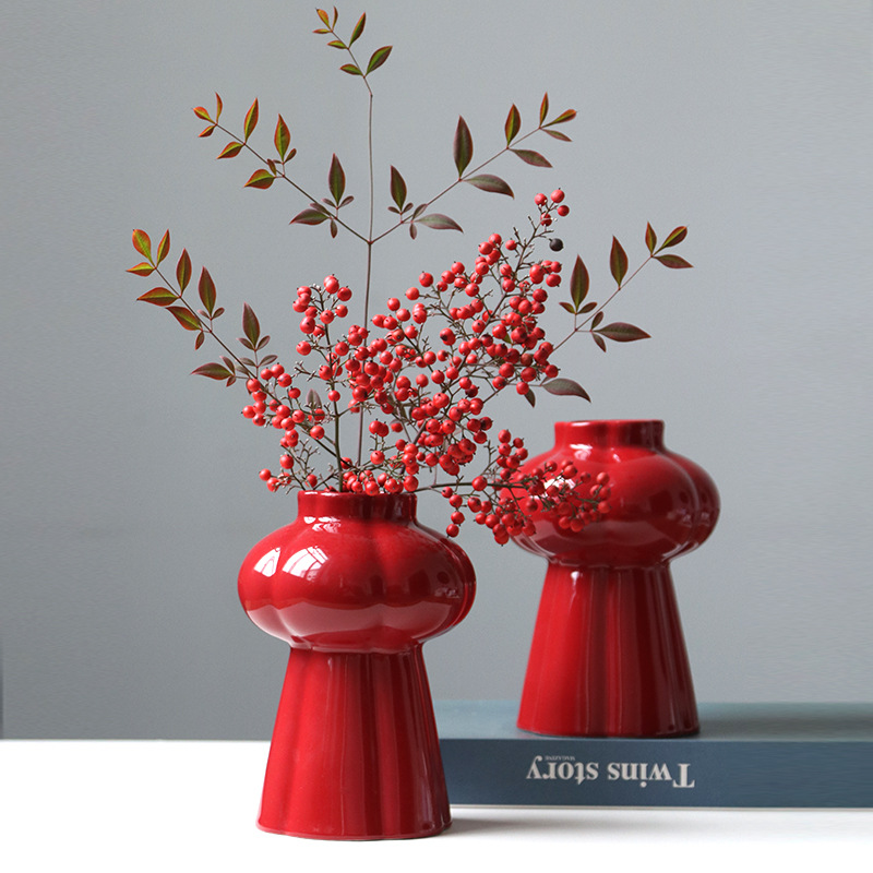 1 szt. Czerwony ceramiczny waz – Home Decor Center recenzja i cena