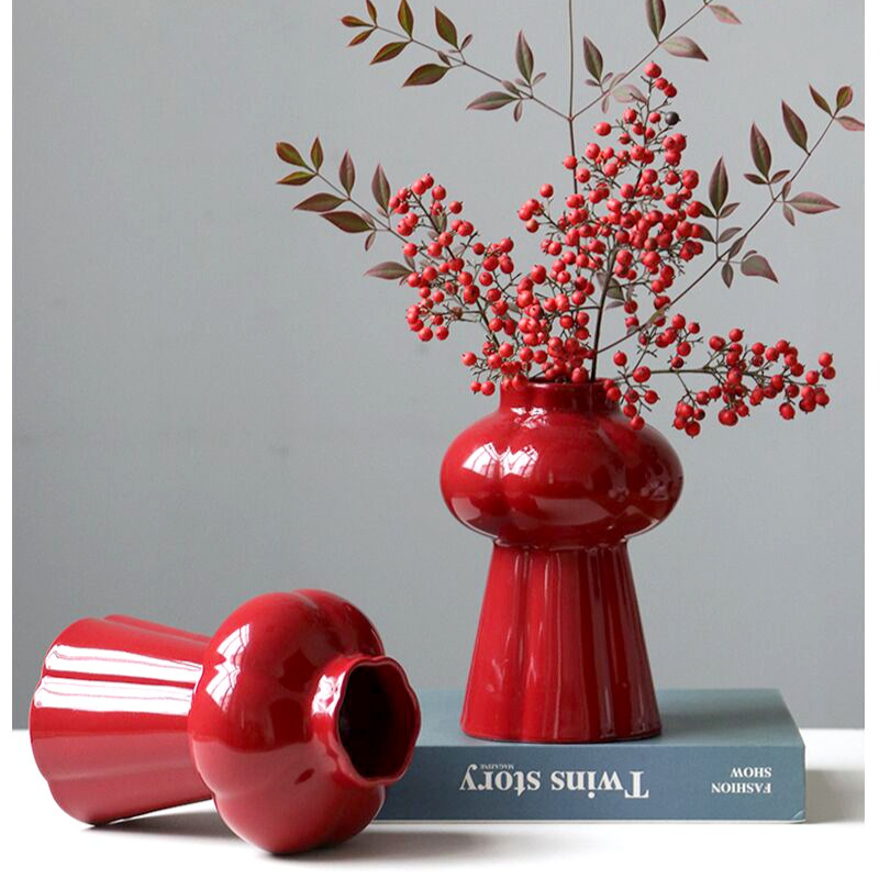 1 szt. Czerwony ceramiczny waz – Home Decor Center recenzja i cena